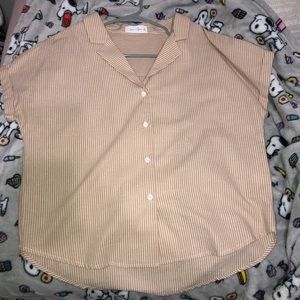 Stripped button up